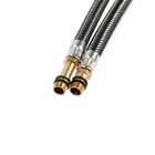 Подводка гибкая для смесителя ZEIN, фибро-нейлон, 1/2", М10, 30 см, набор 2 шт, черная 9103409 - фото 10205937