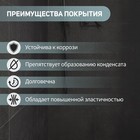 Подводка гибкая для смесителя ZEIN, фибро-нейлон, 1/2", М10, 50 см, набор 2 шт., черная - Фото 2