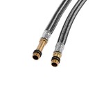 Подводка гибкая для смесителя ZEIN, фибро-нейлон, 1/2", М10, 60 см, набор 2 шт., черная - Фото 5