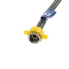 Подводка гибкая для воды ZEIN, фибро-нейлон, 1/2", гайка-штуцер, 30 см, черная 9103419