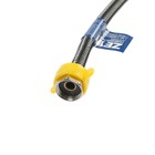 Подводка гибкая для воды ZEIN, фибро-нейлон, 1/2", гайка-штуцер, 40 см, черная 9103420