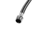 Подводка гибкая для воды ZEIN, фибро-нейлон, 1/2", гайка-штуцер, 40 см, черная 9103420