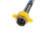 Подводка гибкая для воды ZEIN, фибро-нейлон, 1/2", гайка-штуцер, 150 см, черная - фото 25525197