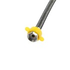 Подводка гибкая для воды ZEIN, фибро-нейлон, 1/2", гайка-гайка, 50 см, черная 9103429