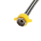 Подводка гибкая для воды ZEIN, фибро-нейлон, 1/2", гайка-гайка, 80 см, черная - фото 25533983