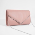 Сумка-клатч на клапане, цвет пудра - фото 21982454