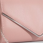 Сумка-клатч на клапане, цвет пудра - фото 21982455