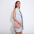 Сумка-клатч на клапане, цвет пудра - фото 21982458