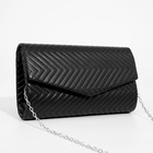 Сумка женская на клапане, цвет чёрный - фото 21982510