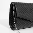 Сумка женская на клапане, цвет чёрный - фото 21982512