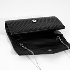 Сумка женская на клапане, цвет чёрный - фото 21982513