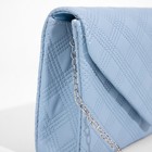 Сумка-клатч на клапане, цвет голубой - фото 21982617