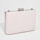 Сумка-клатч на фермуаре, цвет бежевый - фото 25474609