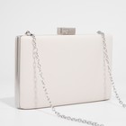 Сумка-клатч на фермуаре, цвет бежевый - фото 25474610
