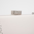 Сумка-клатч на фермуаре, цвет бежевый - фото 25474611