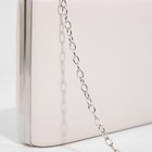 Сумка-клатч на фермуаре, цвет бежевый - фото 25474612