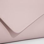 Сумка-клатч на клапане, цвет бежево-розовый - фото 21982749