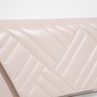 Сумка-клатч на клапане, цвет бежевый - фото 21982798