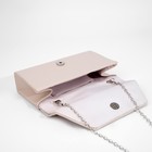 Сумка-клатч на клапане, цвет бежевый - фото 21982800