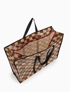 Сумка хозяйственная на молнии, 54 л, 60×20×45 см, коричневая/бежевая 9285897