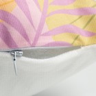Подушка Этель "Девушка с фламинго", 40х40 см, 100% п/э, велюр - Фото 4