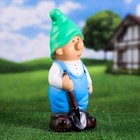 Садовая фигура из полистоуна «Гном сказочный», 17×18×39 см - Фото 4
