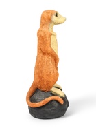 Садовая фигура из полистоуна «Большой сурикат на камне», 60×24×22 см - Фото 8