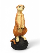 Садовая фигура из полистоуна «Большой сурикат на камне», 60×24×22 см - Фото 9