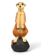 Садовая фигура из полистоуна «Большой сурикат на камне», 60×24×22 см - Фото 4