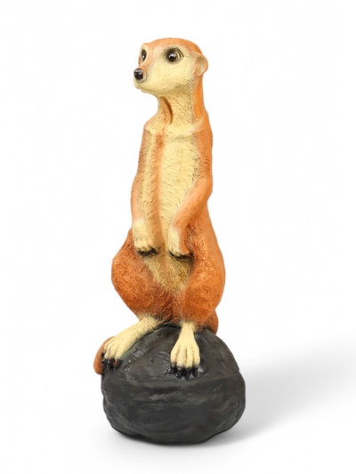 Садовая фигура из полистоуна «Большой сурикат на камне», 60×24×22 см