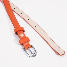 

Ремень женский, ширина 1,5 см, винт, пряжка металл, цвет оранжевый