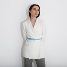 Ремень женский, ширина 1,5 см, винт, пряжка металл, цвет голубой - фото 53032732