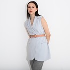 Ремень женский, ширина 3,5 см, затяжка, пряжка металл, цвет пудра 9447114 - фото 16973126