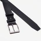 Ремень мужской «Великан», ширина 4 см, винт, пряжка металл, цвет чёрный - фото 46065953