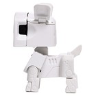 Робот-часы «Щенок», трансформируется в будильник, работает от батареек, цвет белый - Фото 3