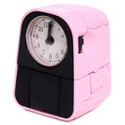 Робот-часы «Щенок», трансформируется в будильник, работает от батареек, цвет розовый - фото 6791839