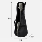 Чехол для укулеле сопрано, черный, 59 х 21 см, утепленный - фото 320551403