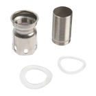 УЦЕНКА Смеситель для раковины ZEIN ZF2, высокий, квадратный, картридж 35 мм, нерж. сталь - Фото 5