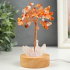 Сувенир акрил, металл, дерево свет "Дерево удачи" под турмалин - фото 21983877