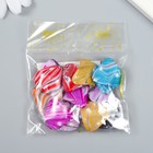 Бусины для творчества пластик "Лепестки красочные разводы" набор 20 гр 0,5х2,4х2,4 см - фото 21983995