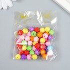 Бусины для творчества пластик "Ромбики с гранями" цветные набор 25 гр 1х1х1 см - Фото 4