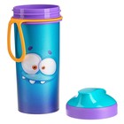 Детский набор: контейнер для хранения 0.98 л и бутылка для воды с петлей 0.4 л, цвет сиреневый - Фото 5