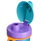 Бутылочка детская с декором и петлей, 400мл, цвет голубой - Фото 4