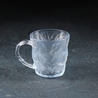 Кружка стеклянная Доляна «Айс», 250 мл, цвет прозрачный - фото 319234236