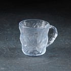 Кружка стеклянная Доляна «Айс», 250 мл, цвет прозрачный - Фото 2
