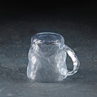 Кружка стеклянная Доляна «Айс», 250 мл, цвет прозрачный - Фото 3
