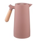 Термос-кофейник 1 л, сохраняет тепло 24 ч, 24.5 х 12.5 см, розовый - фото 11252076