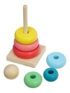 Развивающая игрушка «Пирамидка из дерева» - Фото 10