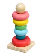 Развивающая игрушка «Пирамидка из дерева» - Фото 11