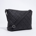 Сумка женская на молнии, цвет чёрный - фото 50971340